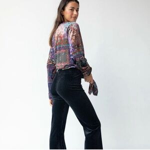 Natural Life Ribbed Boot Cut Pants